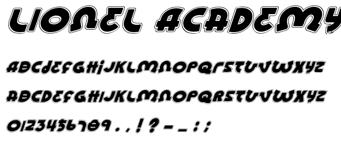 Lionel AcademyItalic font